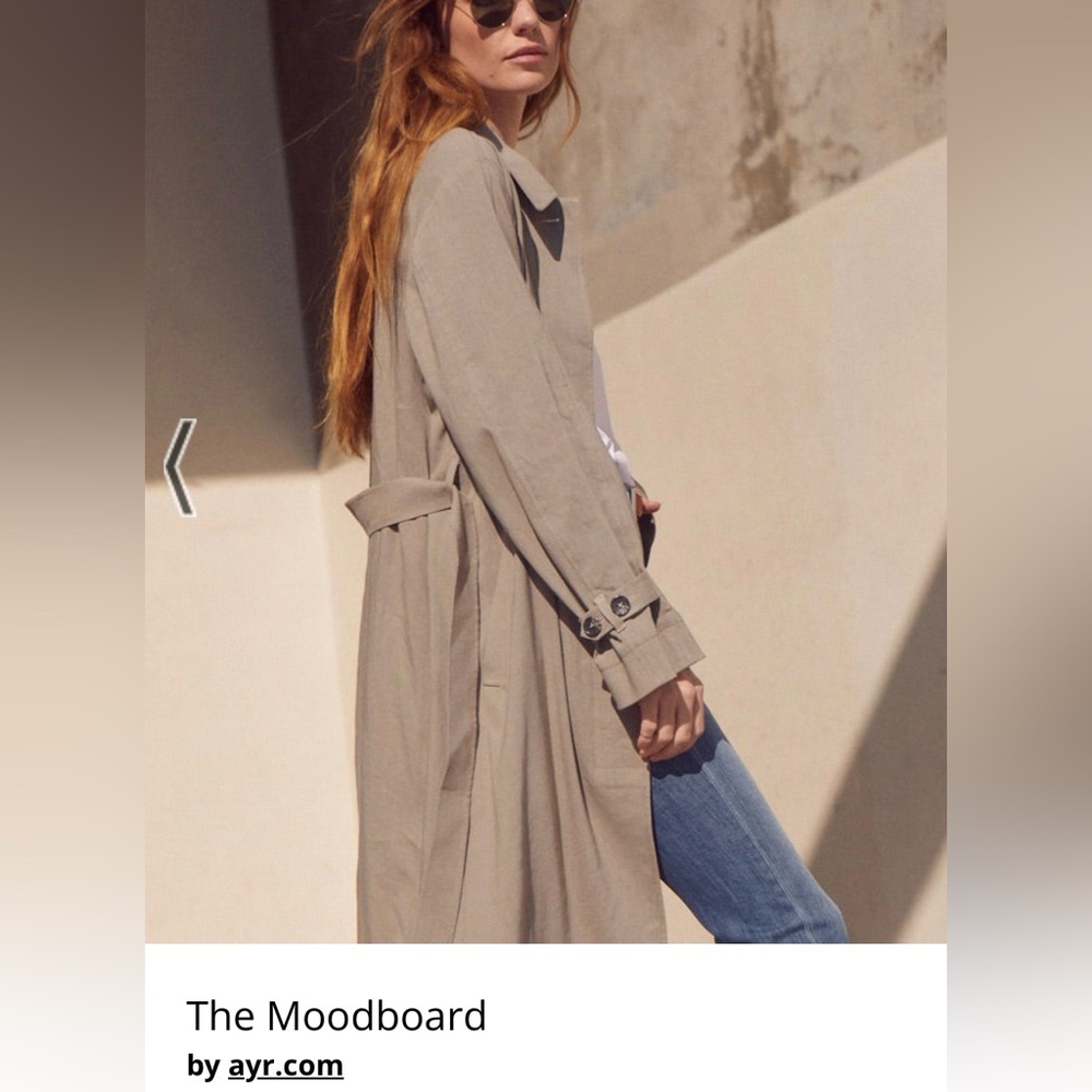 AYR the Moodboard trench coat